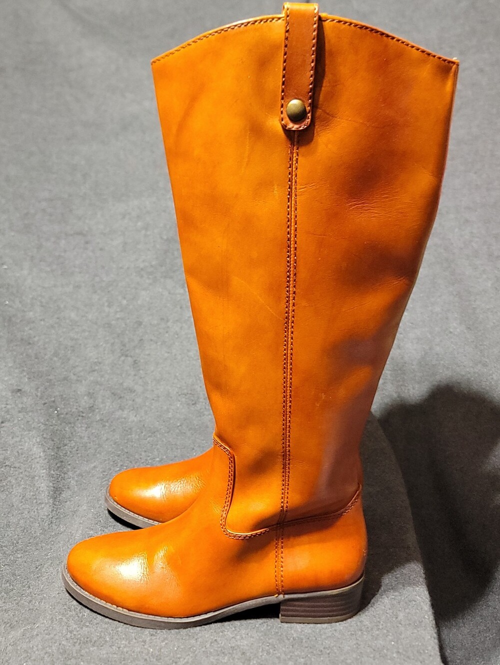 INC International Concepts Fawne Leather Riding Boots
